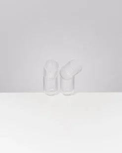 Motel a Miio Joia Glas klein riffled 4er-Set transparent Hot