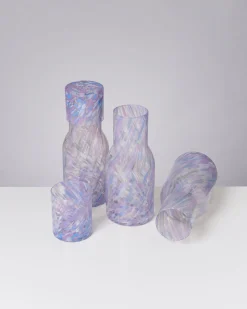 Motel a Miio Joia Glaskaraffe drops blau lila Outlet