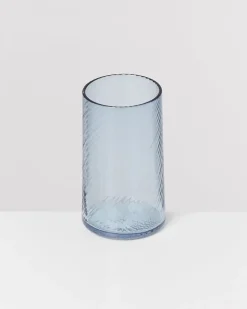 Motel a Miio Leiria Glas klein riffled 4er-Set blau New