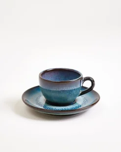 Motel a Miio Madeira Espressotasse & Espressountertasse classic 6er-Set grünblau Sale