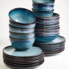 Motel a Miio Madeira Geschirr-Set grünblau 32-teilig New