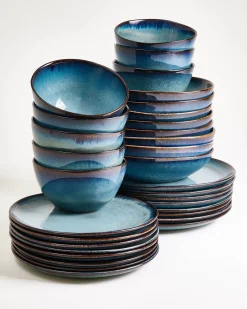 Motel a Miio Madeira Geschirr-Set grünblau 32-teilig New