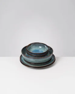 Motel a Miio Madeira Geschirr-Set modern grünblau 7-teilig Outlet