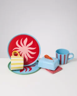 Motel a Miio MaM x Isis Maria Geschirr-Set Palm Stripe 5-teilig mix Outlet