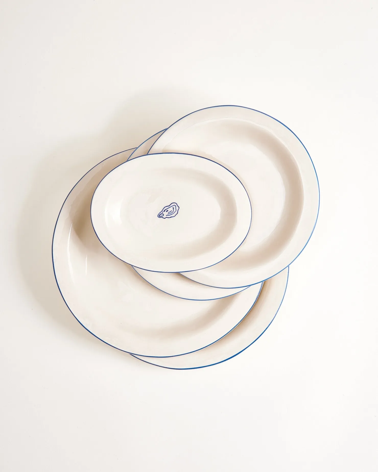 Motel a Miio MaM x Sabre Paris Teller-Set 5-teilig blau