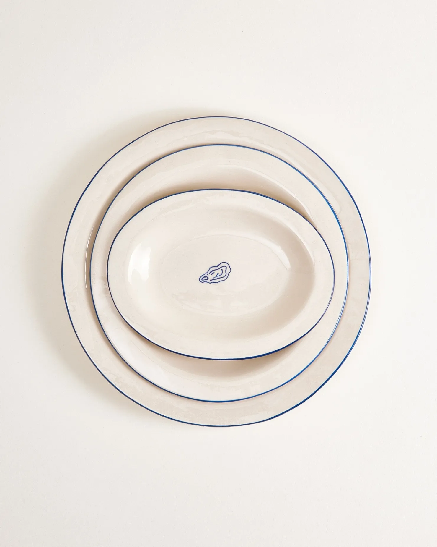 Motel a Miio MaM x Sabre Paris Teller-Set 5-teilig blau