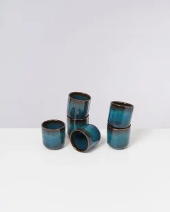 Motel a Miio Melides Becher klein 6er-Set oceanblue Outlet