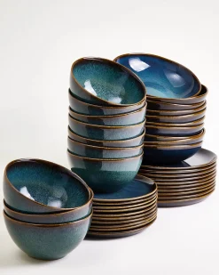 Motel a Miio Melides Geschirr-Set 40-teilig oceanblue Clearance
