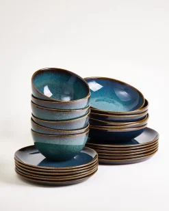 Motel a Miio Melides Geschirr-Set 24-teilig oceanblue Hot