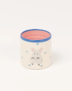 Motel a Miio Miio Miini Becher groß Hippo weiß blau New