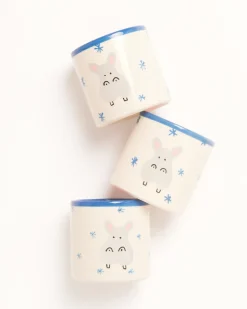 Motel a Miio Miio Miini Becher groß Hippo weiß blau New