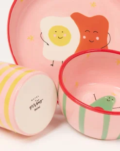Motel a Miio Miio Miini Geschirr-Set 3-teilig rosa rot Outlet