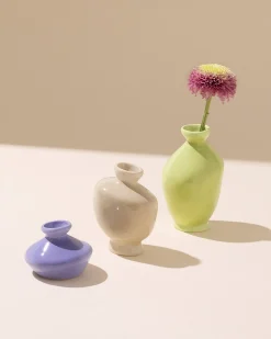 Motel a Miio Mino Vase 3er-Set cornflower sand lime