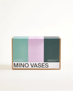 Motel a Miio Mino Vase 3er-Set dunkelgrün lila salbei Best