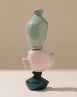 Motel a Miio Mino Vase 3er-Set dunkelgrün lila salbei Best