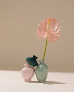 Motel a Miio Mino Vase 3er-Set dunkelgrün lila salbei Best