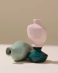 Motel a Miio Mino Vase 3er-Set dunkelgrün lila salbei Best