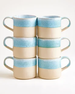 Motel a Miio Nódoa Tasse groß 6er-Set dipped hellblau Online