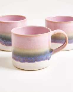 Motel a Miio Nódoa Tasse groß 4er-Set dipped rosa grün Hot