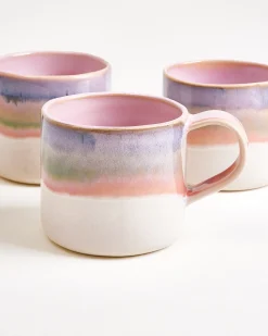 Motel a Miio Nódoa Tasse groß 6er-Set dipped rosa blau