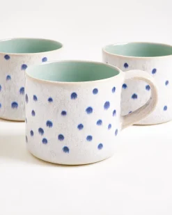 Motel a Miio Nódoa Tasse groß 6er-Set gepunktet mint blau Outlet