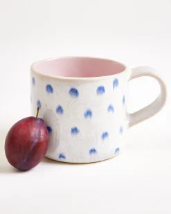 Motel a Miio Nódoa Tasse groß 4er-Set gepunktet rosa blau Clearance