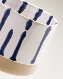 Motel a Miio Nódoa Tasse groß gestreift weiß blau Hot
