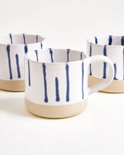 Motel a Miio Nódoa Tasse groß gestreift weiß blau Hot