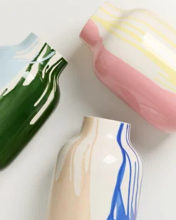 Motel a Miio Nuno Vase L drip dunkelgrün hellblau New