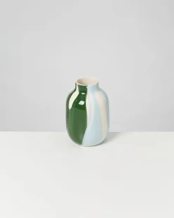 Motel a Miio Nuno Vase M drip dunkelgrün hellblau Online