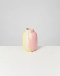 Motel a Miio Nuno Vase M drip gelb rosa New