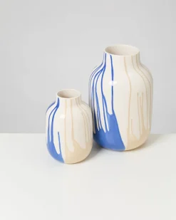 Motel a Miio Nuno Vase M drip sand blau Clearance