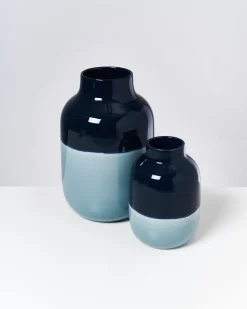 Motel a Miio Nuno Vase M dunkelblau graublau New