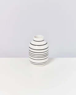 Motel a Miio Nuno Vase M gestreift schwarz weiß Best