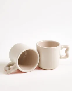 Motel a Miio Seia Espressotasse & Espressountertasse Herz sand Discount