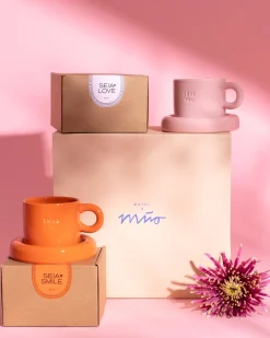 Motel a Miio Seia Geschenk-Set Love Smile rosa orange 3-teilig New