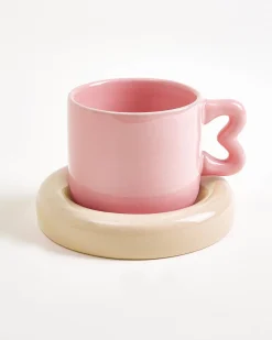 Motel a Miio Seia Tasse & Untertasse Herz rosa sand Online