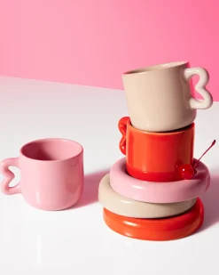 Motel a Miio Seia Tasse & Untertasse Herz rosa Best