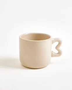 Motel a Miio Seia Tasse & Untertasse Herz dunkelgrün sand Online