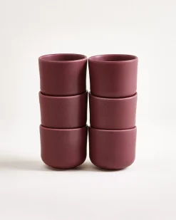 Motel a Miio Sereno Becher klein 6er-Set bordeaux Discount