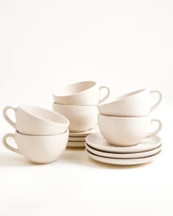 Motel a Miio Sintra Cappuccinotasse & Untertasse klein classic 6er-Set sand Discount