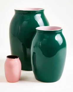 Motel a Miio Sombra Vase M dunkelgrün rosé