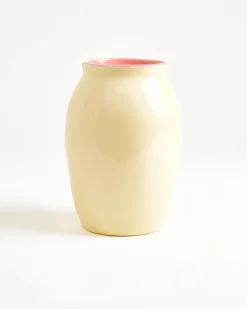 Motel a Miio Sombra Vase M gelb rosa New