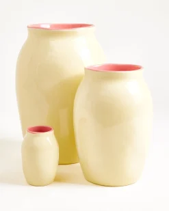 Motel a Miio Sombra Vase M gelb rosa New