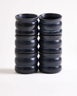 Motel a Miio Turmalina Becher klein bubble 6er-Set schwarz New