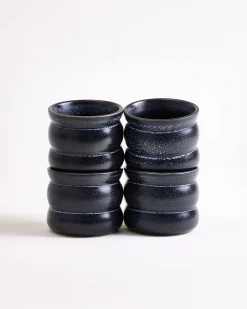 Motel a Miio Turmalina Becher klein bubble 4er-Set schwarz