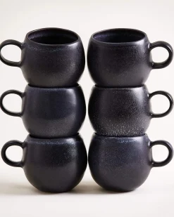 Motel a Miio Turmalina Tasse groß schwarz 6er-Set New