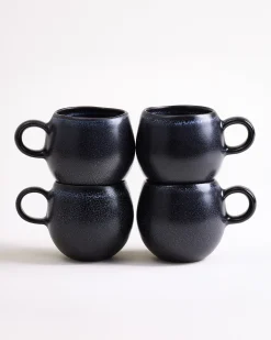 Motel a Miio Turmalina Tasse klein schwarz 4er-Set New